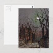 Carte Postale Clair de lune par John Atkinson Grimshaw (Devant / Derrière)