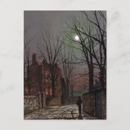 Carte Postale Clair de lune par John Atkinson Grimshaw (Devant)