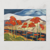 Carte Postale Clair et joyeux, paysage avec des fleurs, (Devant)