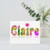 Carte Postale Claire (Debout devant)
