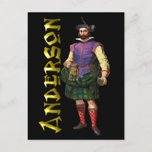Carte Postale Clan Anderson Highland Dream