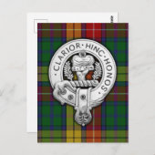 Carte Postale Clan Buchanan Crest & Tartan (Devant / Derrière)