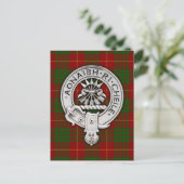 Carte Postale Clan Cameron Crest & Tartan (Debout devant)
