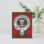 Carte Postale Clan Donnachaidh (Robertson) Crest & Tartan (Debout devant)