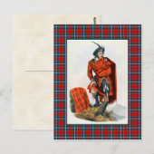 Carte Postale Clan Drummond Illustration Vintage Tartan Frame (Devant / Derrière)