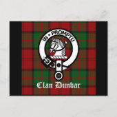Carte Postale Clan Dunbar Tartan & Crest Badge (Devant)