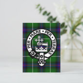 Carte Postale Clan écossais Donald Tartan et Crest (Debout devant)
