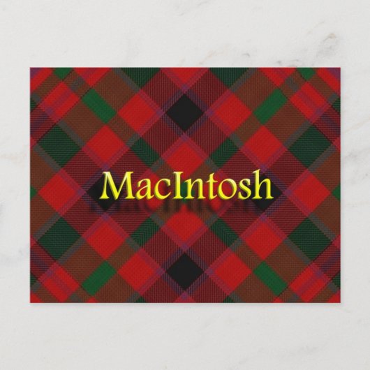 Carte Postale Clan Écossais MacIntosh (Devant)
