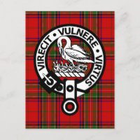 Clan écossais Stuart Tartan et Crest