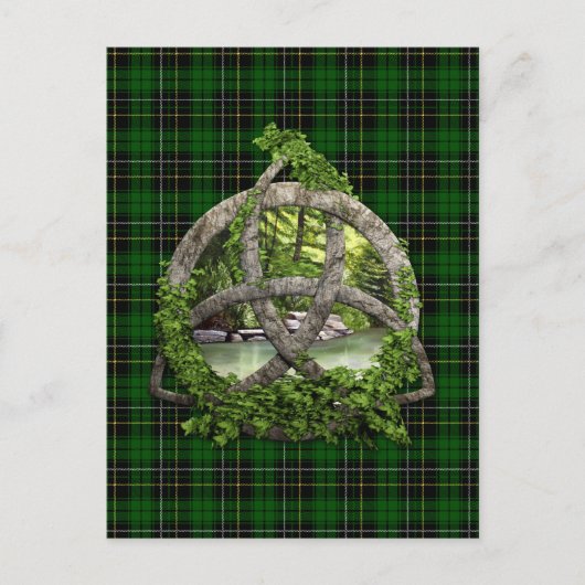 Carte Postale Clan Et Clan MacAlpine Tartan (Devant)