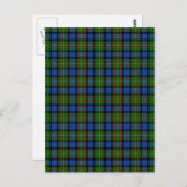 Carte Postale Clan Fergusson Tartan (Devant / Derrière)