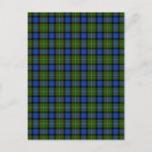 Carte Postale Clan Fergusson Tartan (Devant)