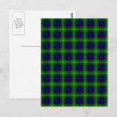 Carte Postale Clan Gordon Tartan (Devant / Derrière)