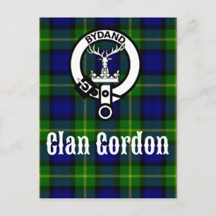 Carte Postale Clan Gordon Tartan Crest