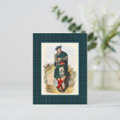 Carte Postale Clan Graham Vintage Illustration Tartan Frame (Debout devant)
