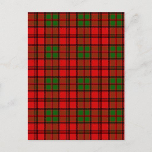 Carte Postale Clan Grant Tartan (Devant)