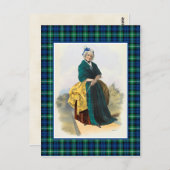 Carte Postale Clan Lamont Vintage Illustration Tartan Frame (Devant / Derrière)