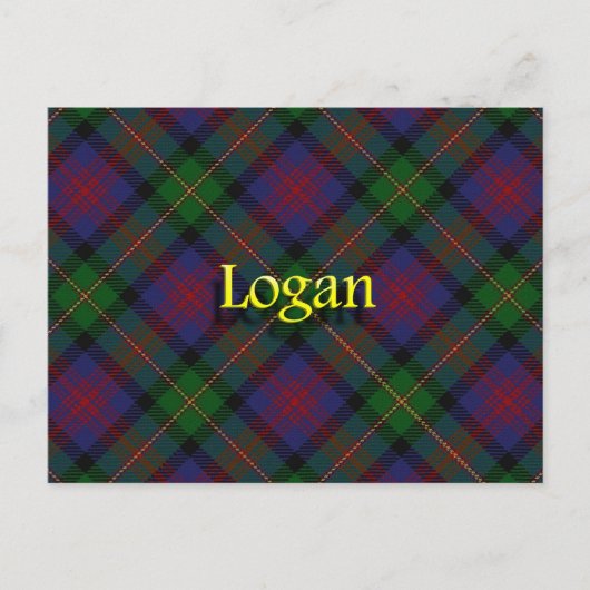 Carte Postale Clan Logan écossais (Devant)