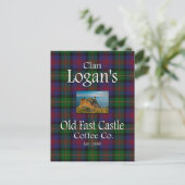 Carte Postale Clan Logan's Old Fast Castle Coffee Co. (Debout devant)