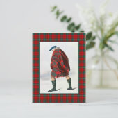 Carte Postale Clan MacAulay Vintage Illustration Tartan Frame (Debout devant)