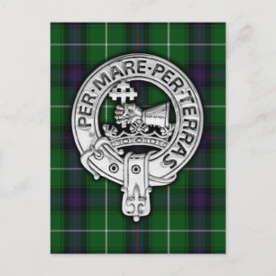 Carte Postale Clan MacDonald de Isles Crest & Tartan