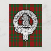 Carte Postale Clan MacGregor Crest & Tartan (Devant)
