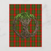 Carte Postale Clan MacGregor Tartan Et Celtic Tree Of Life (Devant)