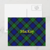 Carte Postale Clan MacKay écossais (Devant / Derrière)
