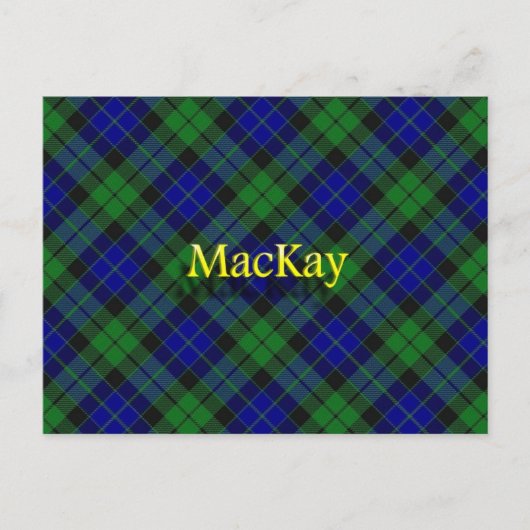 Carte Postale Clan MacKay écossais (Devant)
