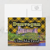 Carte Postale Clan MacLeod Dunvegan Castle Tartan Sky (Devant / Derrière)