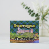 Carte Postale Clan MacLeod Dunvegan Castle Tartan Sky (Debout devant)