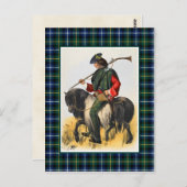 Carte Postale Clan MacNeil Vintage Illustration Tartan Frame (Devant / Derrière)