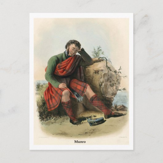 Carte Postale Clan Munro (Devant)