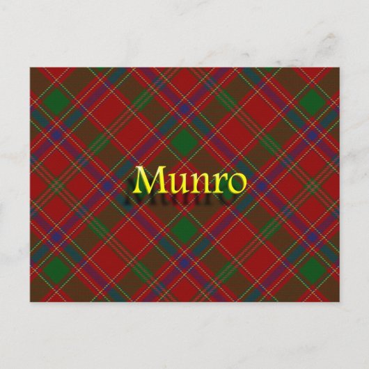Carte Postale Clan Munro écossais (Devant)