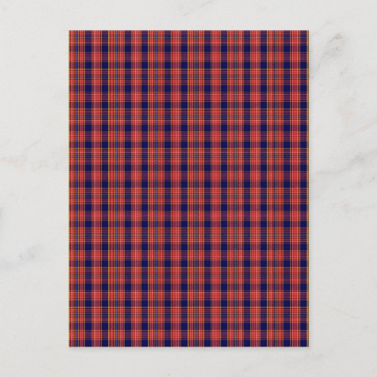 Carte Postale Clan Ogilvy Tartan (Devant)