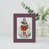Carte Postale Clan Robertson Illustration Vintage Tartan Frame (Debout devant)