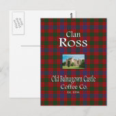 Carte Postale Clan Ross Old Balnagown Castle Coffee Co. (Devant / Derrière)