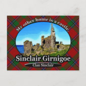 Carte Postale Clan Sinclair Castle Sinclair Girnigoe Écosse (Devant)