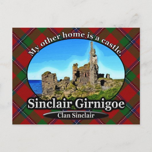 Carte Postale Clan Sinclair Castle Sinclair Girnigoe Écosse (Devant)