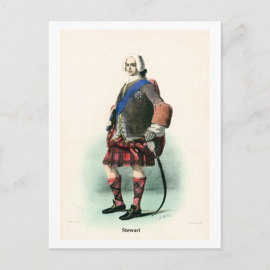 Carte Postale Clan Stewart (Devant)