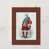 Carte Postale Clan Stewart Illustration Vintage Tartan Frame (Devant / Derrière)