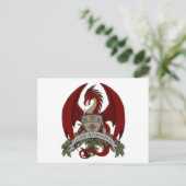Carte postale Clan Stonefire Crest (Dragon Rouge) (Debout devant)