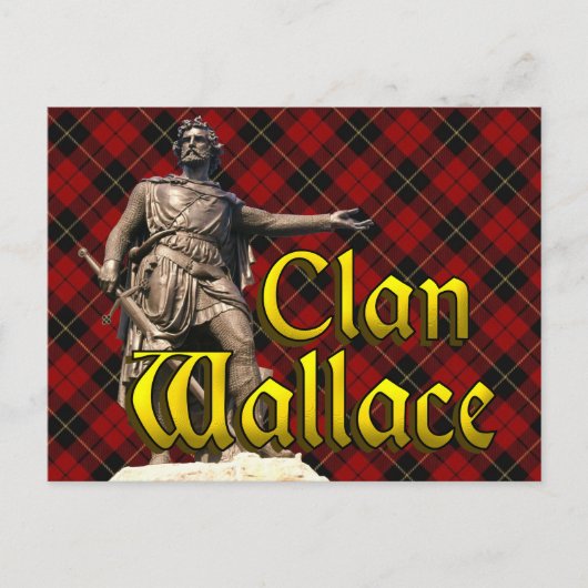 Carte Postale Clan Wallace Scottish Freedom (Devant)