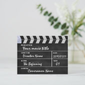 Carte Postale clap cinéma (Debout devant)