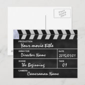 Carte Postale clapet de cinéma (Devant / Derrière)