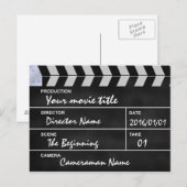 Carte Postale clapet de cinéma (Devant / Derrière)
