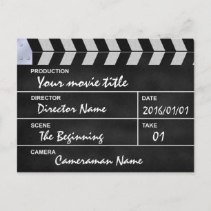 Carte Postale clapet de cinéma
