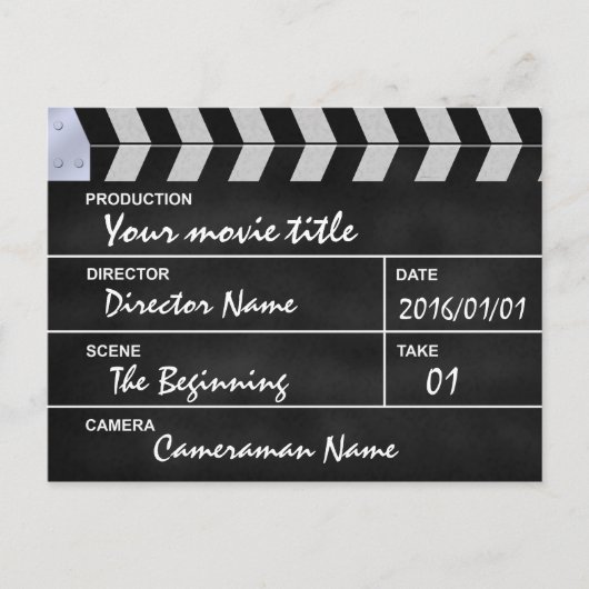 Carte Postale clapet de cinéma (Devant)