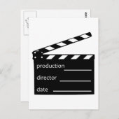 Carte Postale Clappeur de film (Devant / Derrière)