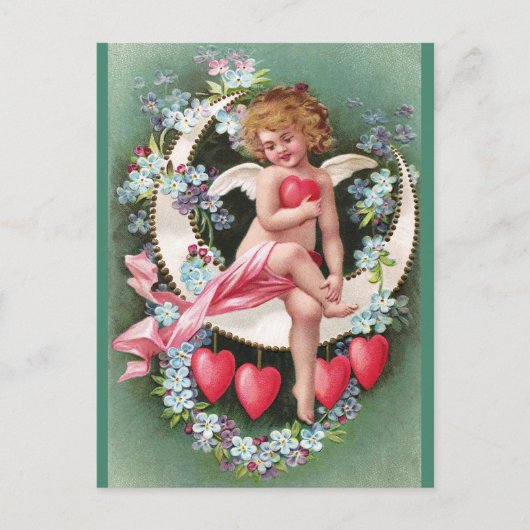 Carte Postale Clapsaddle : Cherub sur une drépanocyte 1 (Devant)